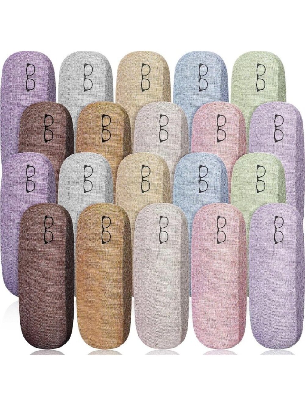 Durable Hard Shell Glasses Case - Protective Eyewear Storage, Bulk Pack